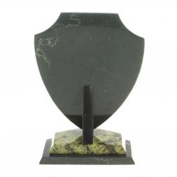 Часы сувенирные &amp;quot;Щит&amp;quot; малый камень змеевик