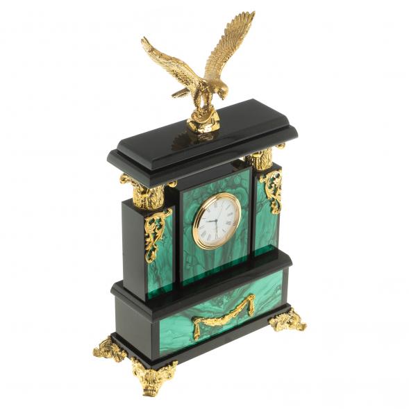 Часы из малахита &amp;quot;Орел&amp;quot; 115043