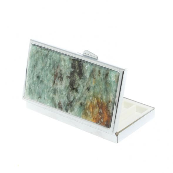 Таблетница на 7 отделений камень парагонит цвет серебро 127780