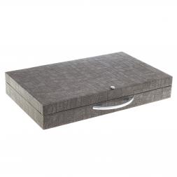 Подарочные нарды из камня "Звезда" змеевик и лемезит