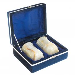 Набор стаканов 2 шт в футляре камень оникс 150 мл 6,2х9,2 см (2,5х4)