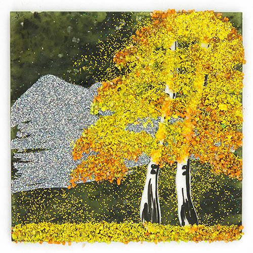 Магнит с рисунком &amp;quot;Квадрат&amp;quot; большой камень змеевик 113961