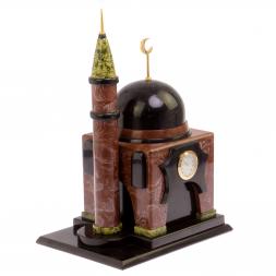 Часы "Мечеть" средняя лемезит, змеевик