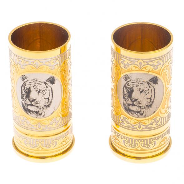 Набор из двух стопок &amp;quot;Тигр&amp;quot; 40 мл Златоуст 125702