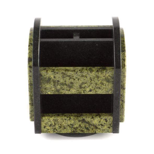 Настольный органайзер камень змеевик вращающийся 121243