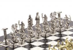 Шахматы "Римские лучники" 28х28 см из мрамора