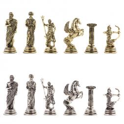 Шахматы "Римские лучники" 28х28 см из мрамора