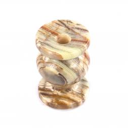 Подсвечник церковный круглый из камня оникс 3,1х4,6 см