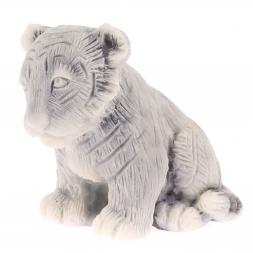 Фигурка "Тигренок сидит" из мраморной крошки
