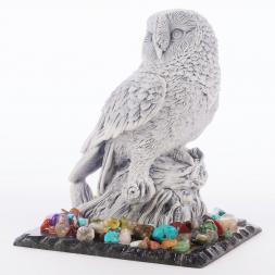 Сувенир "Сова №3" из мрамолита