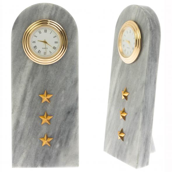 Подарочные часы &amp;quot;Погон старший прапорщик МВД&amp;quot; мрамор 129848