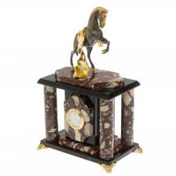Часы &amp;quot;Конь с попоной&amp;quot; креноид бронза