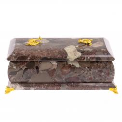 Шкатулка из камня конгломерат &amp;quot;Дуэт&amp;quot;