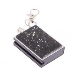 Брелок огниво &amp;quot;Вечная спичка&amp;quot; с накладкой из камня мусковит 2,8х1,3х5 см