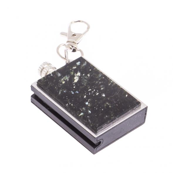 Брелок огниво &amp;quot;Вечная спичка&amp;quot; с накладкой из камня мусковит 2,8х1,3х5 см 126685