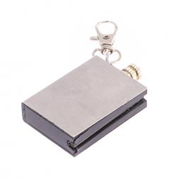 Брелок огниво &amp;quot;Вечная спичка&amp;quot; с накладкой из камня пирит 2,8х1,3х5 см