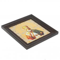 Икона &amp;quot;Николай Чудотворец&amp;quot; багет 22,5х23,5х2 см Златоуст