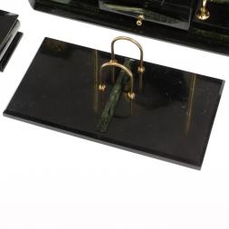 Письменный набор "Директор" камень змеевик 9 предметов