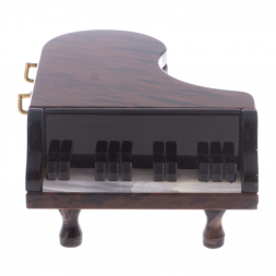 Шкатулка "Рояль" из коричневого обсидиана