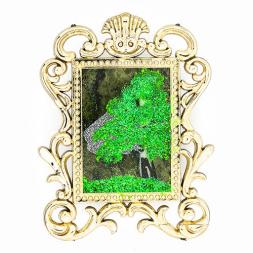 Магнит с рисунком "Багет" камень змеевик