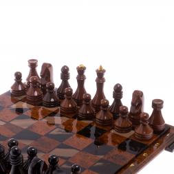 Шахматы "Классические" из обсидиана