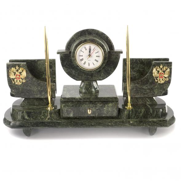 Письменный набор &amp;quot;Директор&amp;quot; камень змеевик 121152