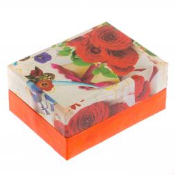 Шкатулка шестиугольная из зеленого оникса 12,5х9х4,5 см (3,5х5)