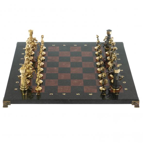 Шахматы подарочные &amp;quot;Римские&amp;quot; с бронзовыми фигурами 40х40 см 117811