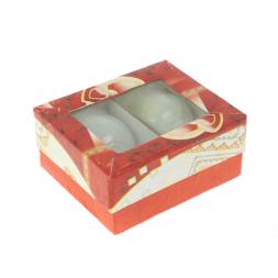 Набор из двух рюмок 20 мл для водки на ножке камень оникс 3,8х6 см в коробке (1,5х2,5)