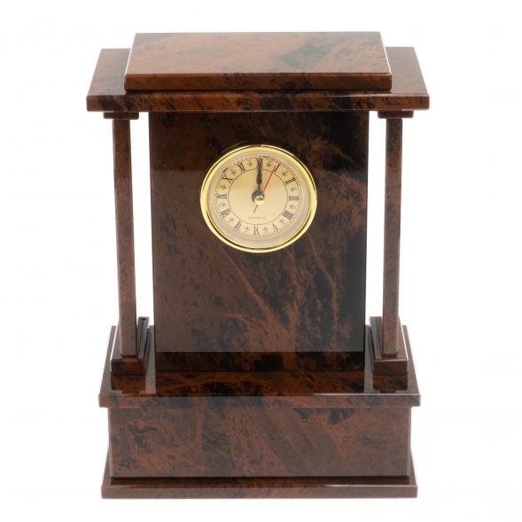 Настольные часы из коричневого обсидиана 129582