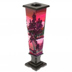 Ваза "Закат" из черного змеевика и каменной крошки