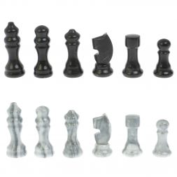 Шахматы &amp;quot;Турнирные&amp;quot; с багетом змеевик гранит