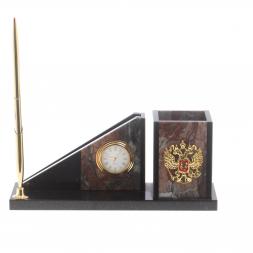 Письменный мини-набор &amp;quot;Горка&amp;quot; камень яшма