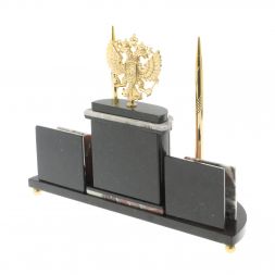 Письменный набор с визитницами &amp;quot;Герб РФ&amp;quot; креноид