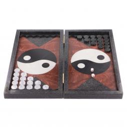 Подарочные нарды &amp;quot;Инь-Янь&amp;quot; из камня