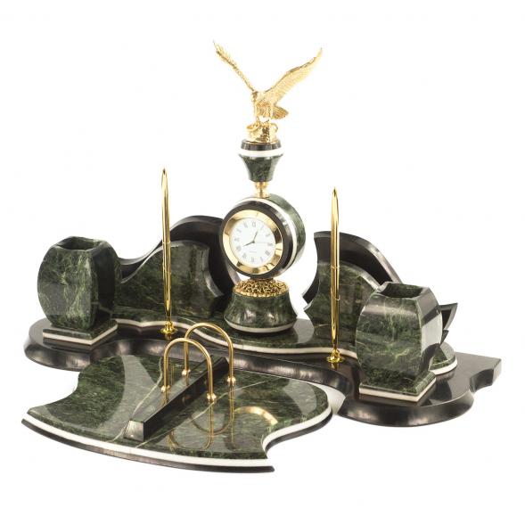 Настольный набор из змеевика &amp;quot;Орел&amp;quot; 119598