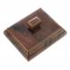 Шкатулка камень обсидиан коричневый 11,5х9,5х7 см 122361
