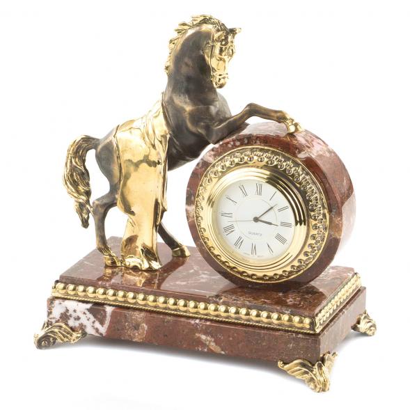 Интерьерные часы &amp;quot;Конь на дыбах&amp;quot; креноид бронза 119543
