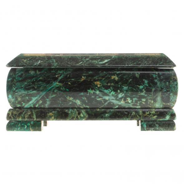 Шкатулка с иллюстрацией &amp;quot;Медведица с медвежатами&amp;quot; камень змеевик 17,5х9,5х7,5 см 124021