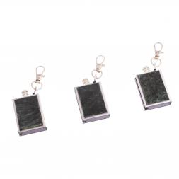 Брелок огниво "Вечная спичка" с накладкой из камня актиновит 2,8х1,3х5 см