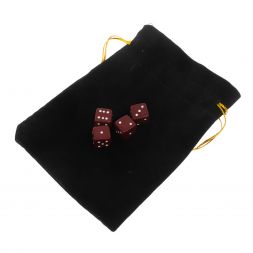 Кубики зарики 1 см красные 4 шт