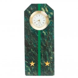 Часы-погон "Лейтенант прокуратуры РФ" камень змеевик