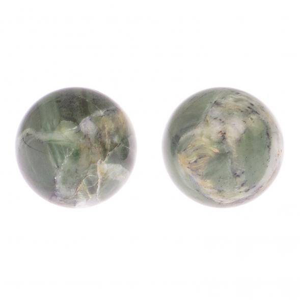 Шары для массажа 3,5 см 2 шт из офиокальцита 125172