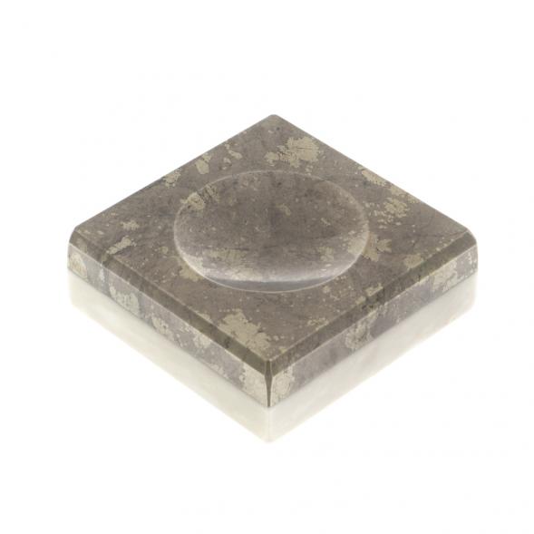 Подставка под шар из пирита и мрамора 5х5х2 см 127080