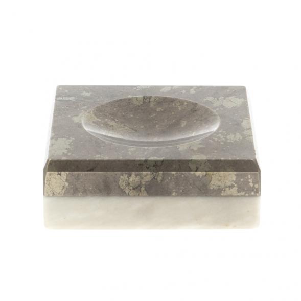 Подставка под шар из пирита и мрамора 5х5х2 см 127080