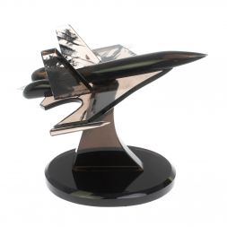 Сувенир &amp;quot;Самолет СУ - 30 у&amp;quot; из черного обсидиана