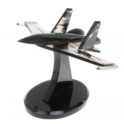 Сувенир &amp;quot;Самолет СУ - 30 у&amp;quot; из черного обсидиана