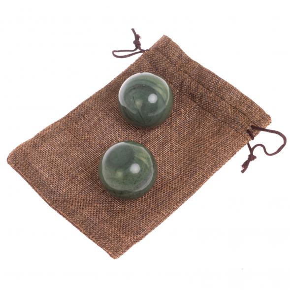 Шары для массажа 4,5 см 2 шт из офиокальцита 125173