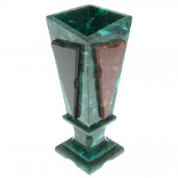 Подарочная ваза из змеевика "Силуэт" 10х10х29 см