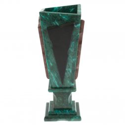 Подарочная ваза из змеевика "Силуэт" 10х10х29 см